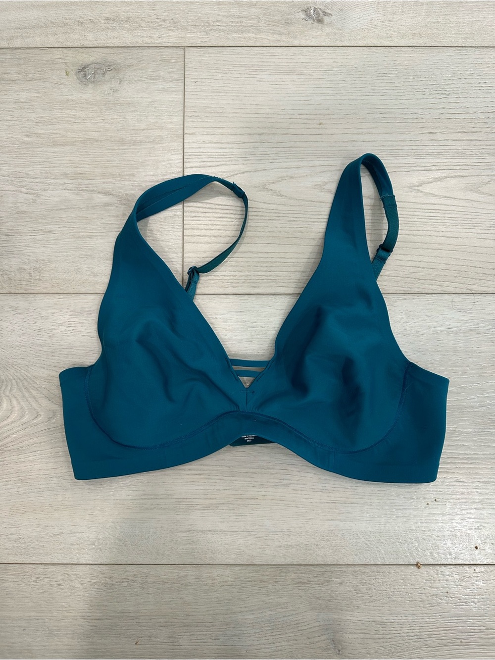 Soma Essentials Unlined Wireless Bra Teal Blue Size 32C
